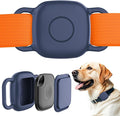 DDJ 2-Pack Dog Collar Holder for Tile Life360 Mate (2024) 2022 Tracker, Waterproof Silicone Cover Full-Body Protective Case for Tile Mate Tracker Cat Collar, Ultra Durable/Scratch Resistant,Navy Blaze