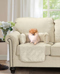 Brilliant Sunshine Premium Calming Dog Bed Mat, Silky Velvet, Removable Washable Cover, Cushion Protector and Couch Covers for Dogs, Pets, Cats, Small, Beige Natural