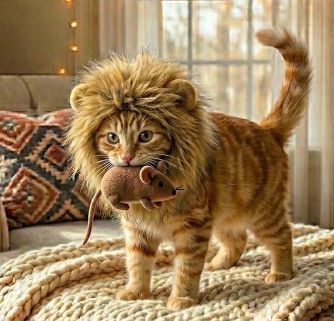 Lion Mane Costume for Cats