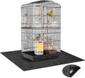 48 x 48 Inch Large Felt Bird Cage Mat, 3mm Thick Absorbent Felt Surface with Non-Slip Backing, Durable Under Pet Cage Mat for Bird Cages Tear-Resistant & Water-Absorbing Pad