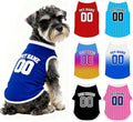Custom Dog Shirt Personalized Pet Jersey Shirts with Name Photo Text Logo Customized Dog Pullover T Shirt Gifts for Small Medium Large Dogs Cats