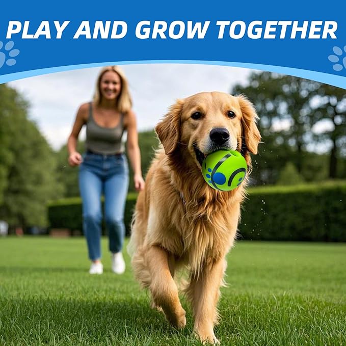 Dog Toys Ball, Interactive Dog Ball, Shaking with Gibbering Sound, for Training & Herding, L, 3.94 in (10 cm)