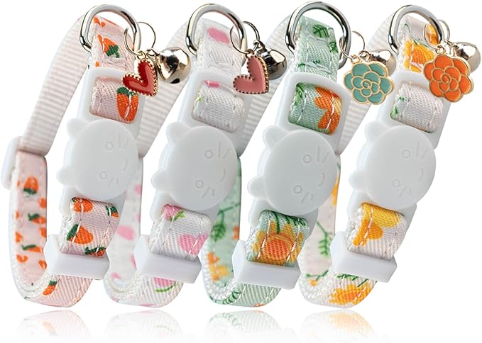 Yizepet Cat Collars with Bells, Breakaway Kitten Collar, Cute Kitty Collar, Pet Supplies Accessories