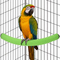 Rypet Parrot Perch Stand Toy Used for Cage Corner for Paw Grinding Clean Stick Exercise, Rough-Surfaced Quartz Bird Perch Standing Cage Accessorie for for Small Parakeets Cockatiel Conures (Green XL)