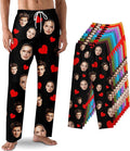 Custom Pajama Pants with Face customized PJ Pants Christmas Valentine gifts for Men Women