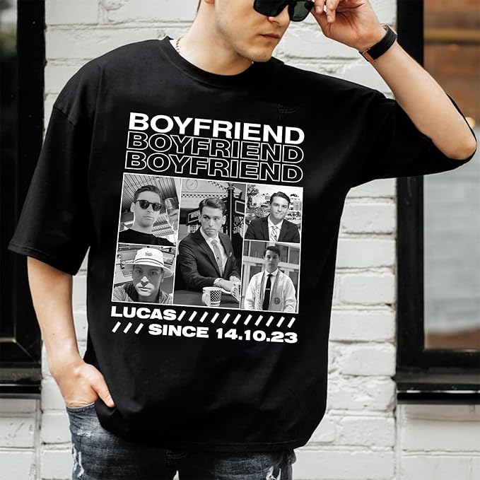 NAZENTI Custom Bootleg Rap Tee, Custom T-Shirts with Picture, Retro Custom Bootleg, Valentine's Gifts for Him Her