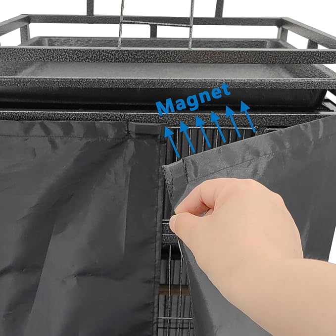Easily Good Night Bird Cage Cover for Large Bird Cage with Play Top with Storage Pocket,68"
