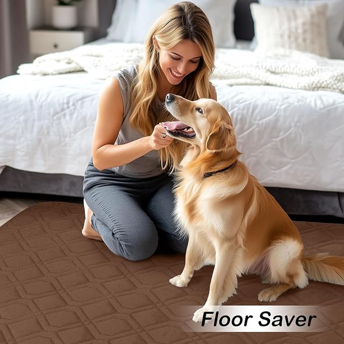 hyha Waterproof Dog Bed Blanket, Soft Pet Blankets, Waterproof Couch Cover for Dogs, Reversible Sofa Covers Washable for Furniture (40x50 Inch, Brown/Chocolate)