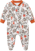 Unisex Baby Boy and Girl Zipper Onesie Toddler Footie One-Piece Infant Romper Jumpsuit