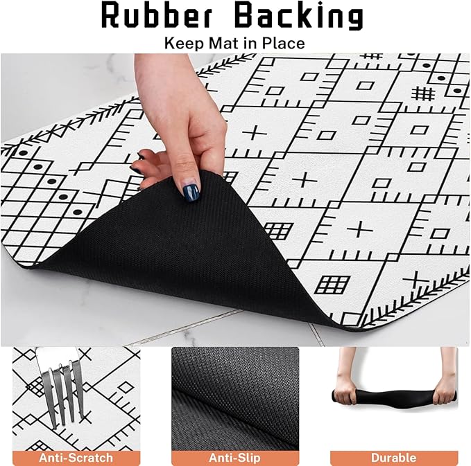 Absorbent Pet Dog Bowl Mat for Food and Water, Pet Cat Food Feeding Mat with Non Slip Rubber Backing, Dog Food Mats for Floors Waterproof, 24"x32"