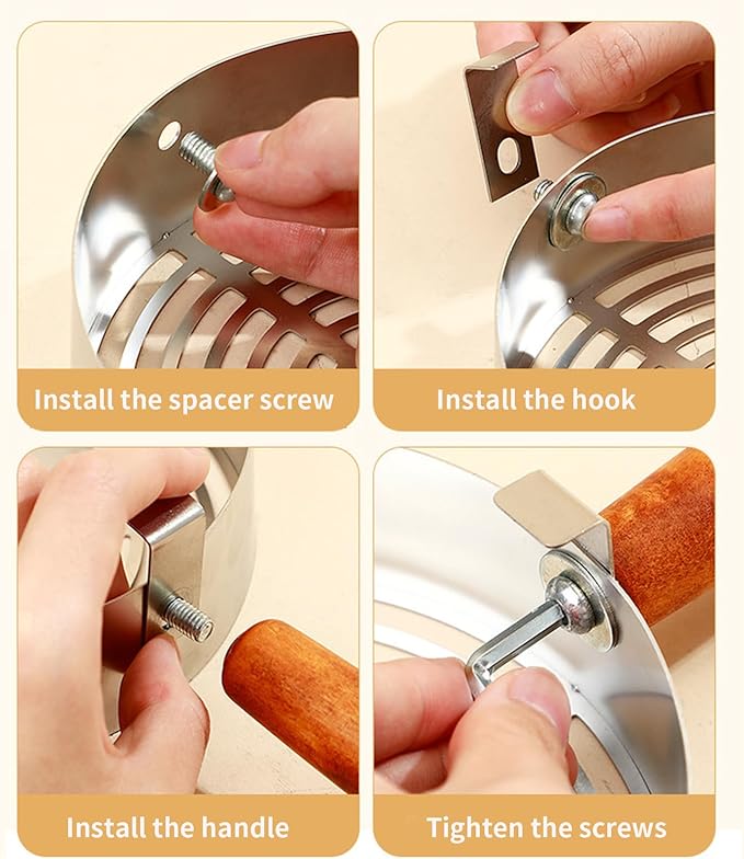 Stainless Steel Metal Cat Litter Scoop with Holder,Heavy Duty Litter Scooper & Speed Sifter,Dual-Width Holes for Quick Cleanin,Suitabla cat Scooper for Cat Litter Box,Durable, Heavy Duty