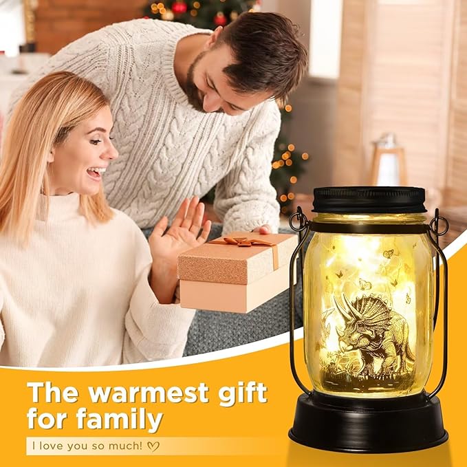 kyoryuger for Teens Boy Girls Dinosaur Solar Lantern for Kids, Solar Lights Aesthetic Room Decor for Teen Girls Boys, Garden Decoration Outside for Yard, Patio,Porch