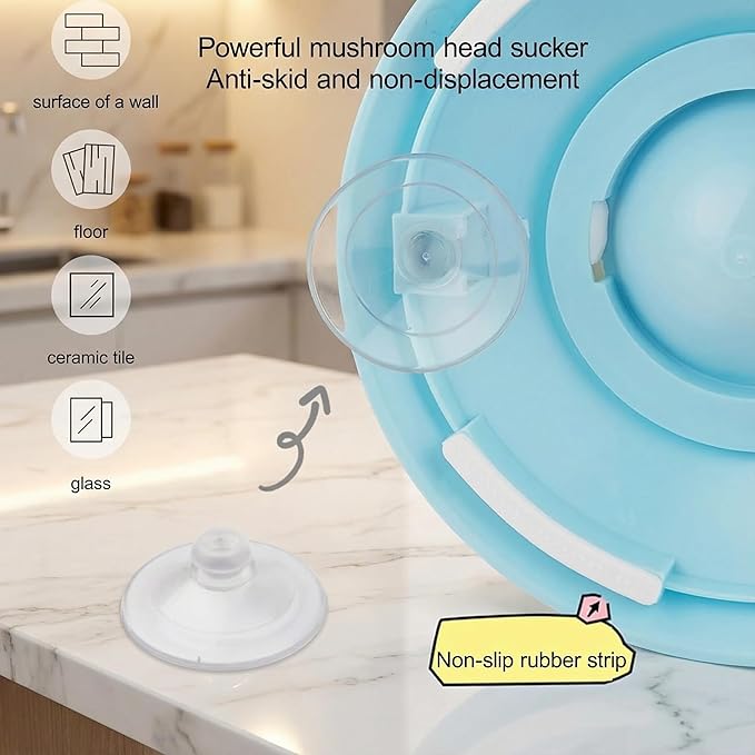 Dog Lick Slow Feeder Bowl - Licking Sphere - Interactive Cat Enrichment Toy for Yogurt Peanut Butter Treats - Rolling Ball Puzzle Feeder for Mental Stimulation - Boredom Buster for Small Pets