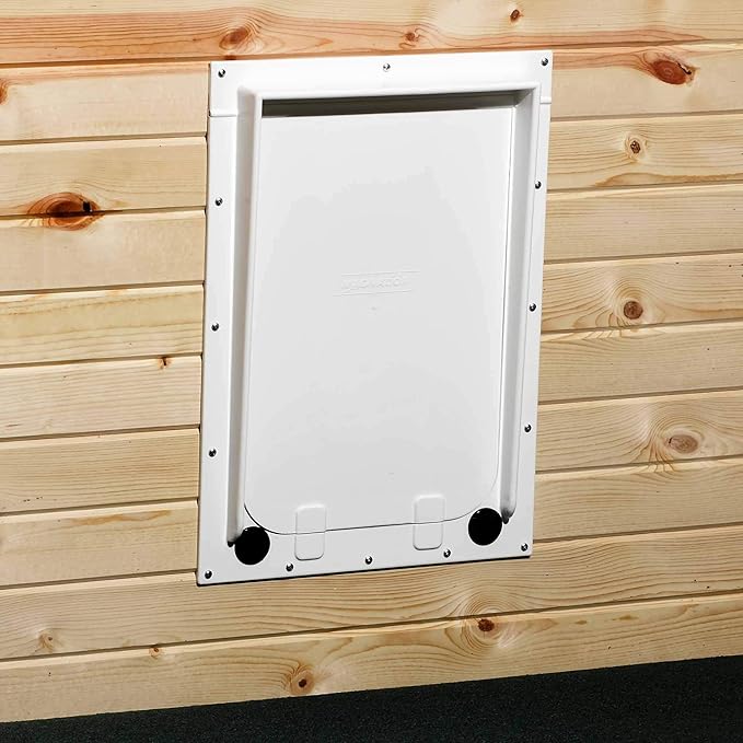 Magnador Two-Way Pet Door, Mag II Standard Bronze, Indoor Outdoor Dog Door, high-Impact chew-Resistant polystyrene, Secure Magnetic Seal, Easy Install for Home or Kennel use, Standard Size