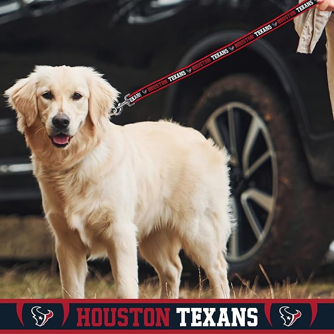 NFL Houston Texans Dog & Cat Collar - Large, Shiny & Colorful Licensed by The NFL