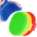4 Pack Dog Grooming Brush, Premium Soft Silicone Pet Bath Brushes with Adjustable Handle, Shampoo Soothing Comb for Wet Dry Long Short Haired Dogs & Cats Massaging, Deshedding