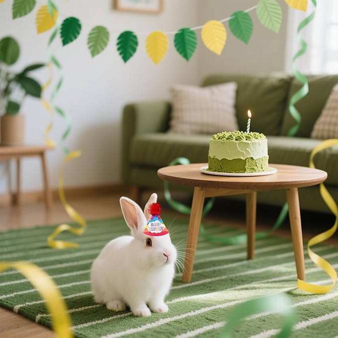 6pcs/Pack Mini Dog Happy Birthday Hats Party Hats for Small Puppies Doggie Cats Kittens Rabbit Boy Girl Birthday Costume Accessories
