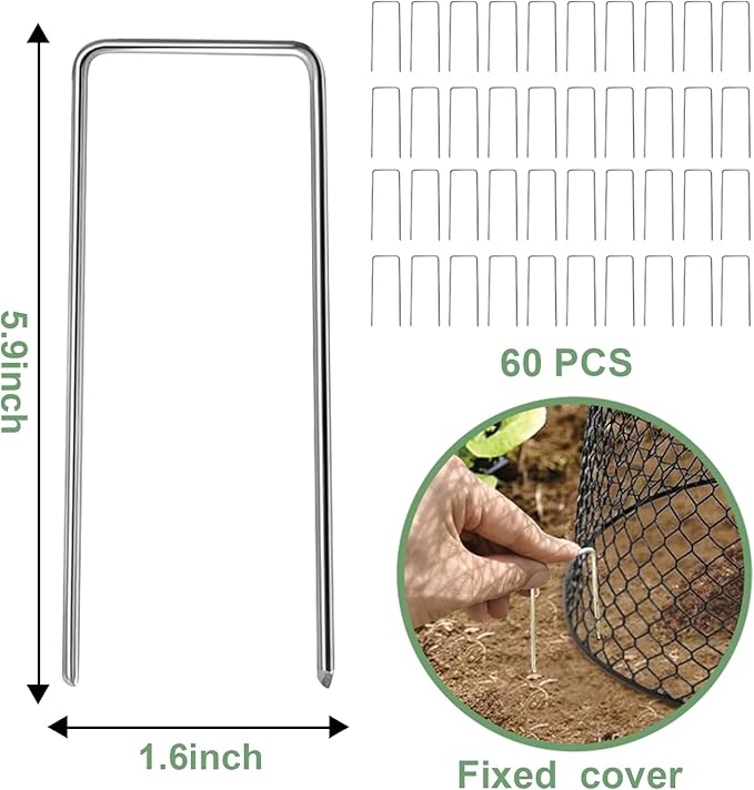 20 Pcs 9"×9" (Multiple Sizes/Quantities Available) Chicken Wire Plant Protectors from Animals, Plant Cage Garden Cloche to Protect Plants Vegetables from Rabbits Squirrels Chicken