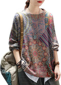 YESNO Women Christmas Sweater Graphic Printed Oversized Pullover Sweaters Casual Loose Knit Tops S01