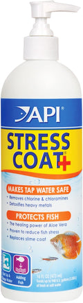 API STRESS COAT Aquarium Water Conditioner 16-Ounce Bottle