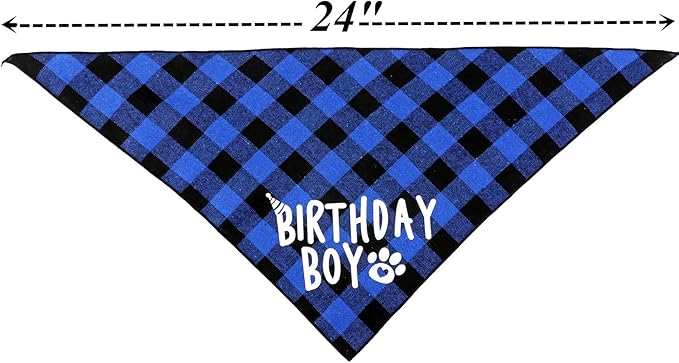 Dog Birthday Party Supplies,Pet Birthday Hat and Boy Doggy Birthday Bandana Set