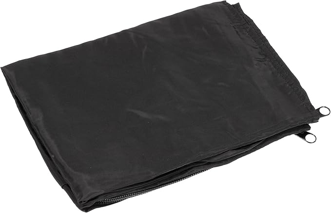 PATIKIL 12" Lx12 Wx17 H Bird Cage Cover, Nylon Rain-Proof Lightproof Shade Good Night Birdcage Cover with Zipper for 12 Inch Cage Parrot Pigeon, Black