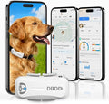 Next-GEN Smart GPS Tracker for Dogs [36 Month Membership Included] Real-Time Location Tracking with Escape Alerts, Health Monitoring, Waterproof, iOS & Android App, for Dogs 35lbs+（White