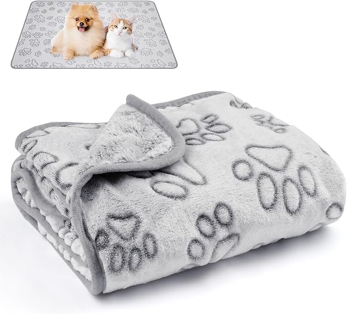 Dog Blankets for Small, Medium Dogs, Puppy Blanket Washable, Dogs Essentials for Puppies, Cat (41" x 30",1)
