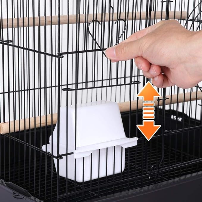 Yaheetech Bird Cage 64'' Medium Small Parrot Parakeet Bird Cages with Detachable Rolling Stand for Parrot Lovebirds Finches Parakeets Budgie Parrotlet Conures, Pet Flight Birdcage