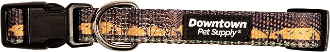 Downtown Pet Supply - Best & Fancy Dog Collar - Lightweight Adjustable with Quick Buckle & D-Ring - Hand Wash Safe - Sahara - M