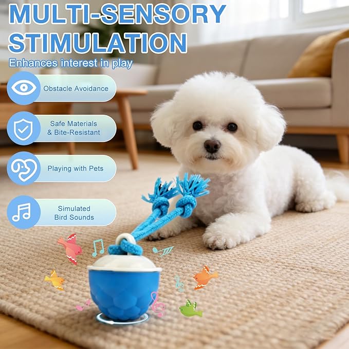 Interactive Dog Toys,2026 Upgraded Motion Activated Automatic Rolling Ball Toys for Small/Medium/Large Dogs Balls,Interactive Dog Ball for Boredom to Keep Them Busy,With USB Rechargeable (Orange)
