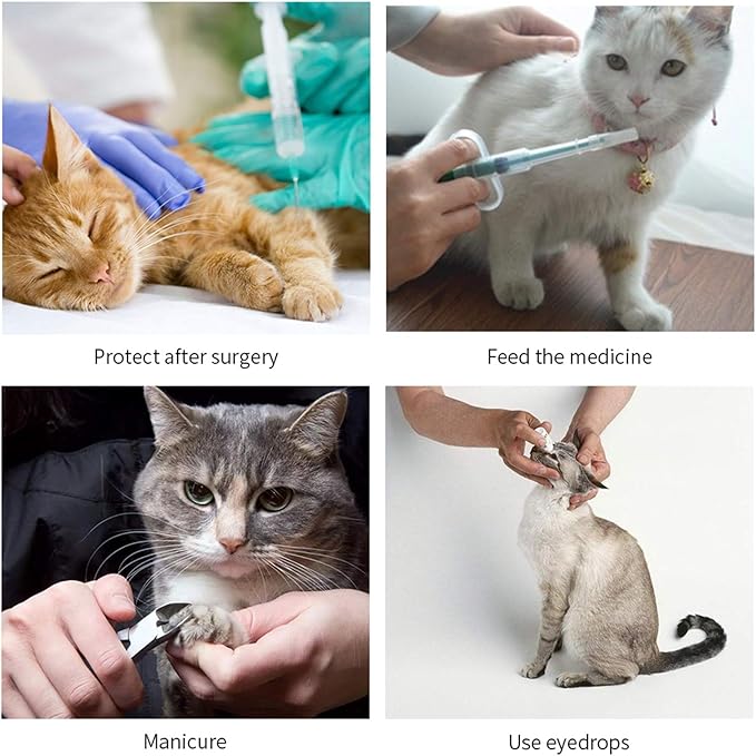 Adjustable Dog Cat Cone,Soft Recovery Cat Cone Collar,Dog Protective Collar for Cats Surgery,Pink,Small,Medium (Pink, Medium)