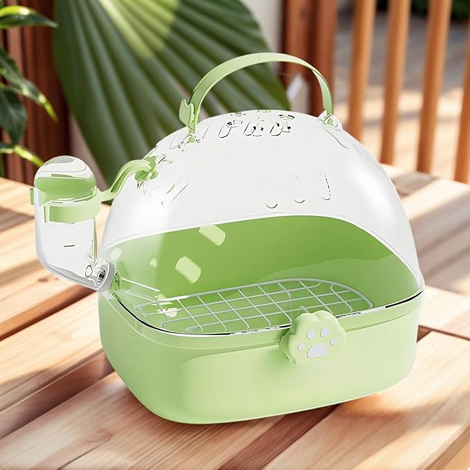 Parrot Carrier - Travel Bird Cage with Water Bottle, Parrot Travel Cage | Breathable Pet Bird Carrying Accessory for Hedgehog Chinchillas Lovebirds Cockatiels Budgies Macaws Parakeet