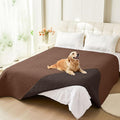hyha Waterproof Dog Blanket, Soft Pet Bed Blankets, Waterproof Sofa Couch Cover for Dogs Washable, Reversible Pet Couch Covers for Sofa Furniture (82x120 Inch, Brown/Chocolate)
