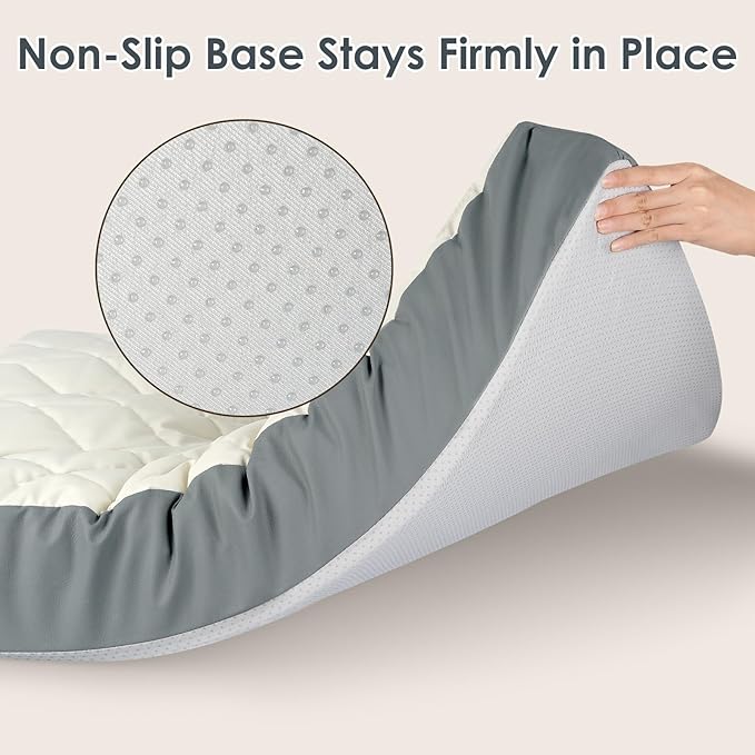35.5" x 23.5" x 4.7" Large Orthopedic Dog Beds, Waterproof Faux Leather Memory Foam Dog Bed, Egg Crate Foam Support & Non-Slip Bottom Pet Beds for Medium Dogs and Large Dogs, Easy to Clean