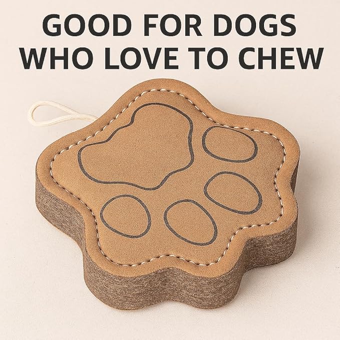 Natural Jute Dog Chew Toy – Tough Paw-Shaped Puppy Teething Toy, Durable & Safe Chew for Small, Medium & Large Dogs, Tug & Interactive Training & Play Toy