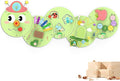 BlueWood Wooden Wall Busy Board Panels, Toddler Learning Activity Center, Montessori Philosophy Sensory, Educational Toys, Conducive to All-Round Development - Caterpillar