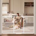 40.55" Tall, 69.48-77.36 Inch Wide, 1.37" Ultra Narrow Spacing Dog Pet Baby Gate Indoor for Doorway Hallway, Pressure Mounted 70 71 72 73 74 75 76 77 Inches Wide
