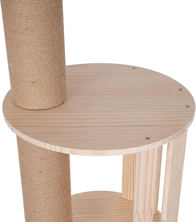 Floor to Ceiling Cat Tree, 100.4-104.3" Tall Cat Tower with Scratching Post Kitten Climbing Tree Multi-Level Cat Activity Center Playground for Indoor Cats