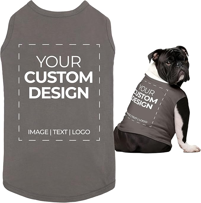 Apparelyn Custom Dog Shirt Design – Dog T-Shirt with Logo, Text or Image Print Custom Clothes for Dogs