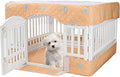 PJYuCien Dog Playpen Bottom Pad and Cover Fits for 36 Inch 4 Panels Exercise Pet Pen, Orange