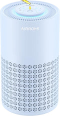 AIRROMI Air Purifier for Bedroom with HEPA 3-in-1 Filter, Pet Air Purifier for Home Cat Pee Smell, Covers Upto 990 Ft², Quiet 360° intake Air Cleaner for pet hair,allergies,Dust,Smoke A2001 Blue
