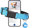 Reflective Dog Collar for Extra Small Dogs with Dog Tags Personalized & Quick Release Buckle, Adjustable and Comfortable Nylon Pet Collar, Blue