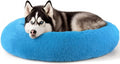 Extra Large Dog Beds, 36 Inch Human Dog Anxiety Relief Comfort Bed, Indestructible & Chew Proof Pet Beds (Light Blue)