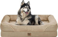 Orthopedic Extra Large Dog Bed - XXL Washable Giant Pet Couch Sofa with Removable Cover Waterproof Bolster for Large Size Dogs, 45x35