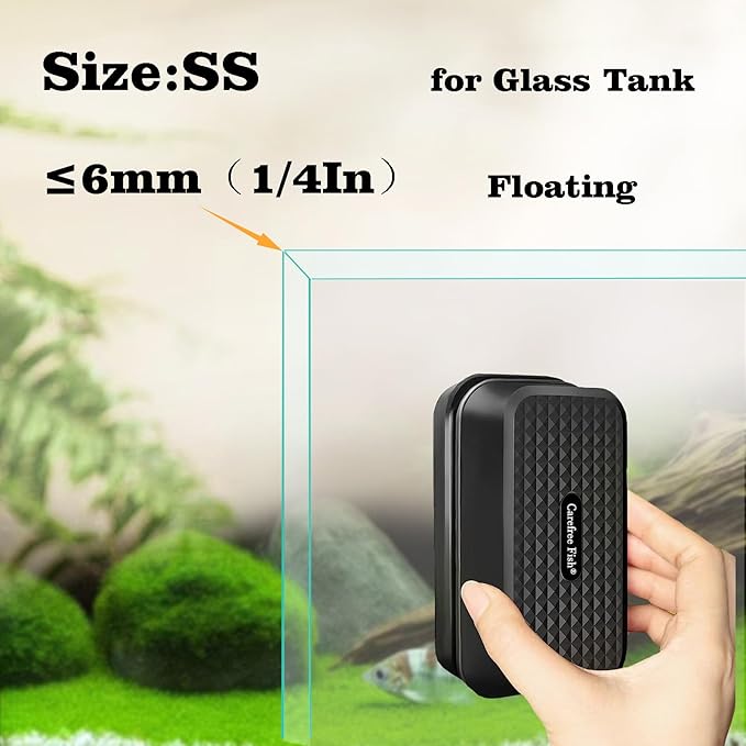 Carefree Fish Aquarium Super Strong Magnetic Cleaner for Glass Fish Tank Magnet Brush Floating