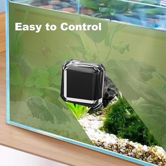 Carefree Fish Aquarium Small Super Magentic Cleaner Fish Tank Algae Scraper Fish Bowl Magnet Brush for Glass Tank No Floating