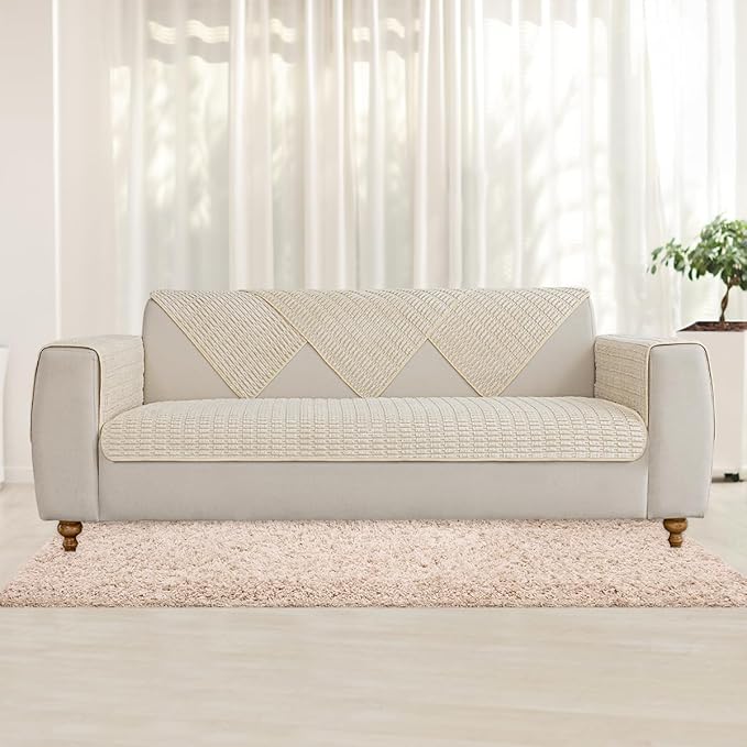 Muamar Dog Bed Cover Sofa Protector,Anti Slip Waterproof Sofa Covers for Living Room Couch Covers,Sofa Mat,Seat Cover, Dog Mat,Pet Pad for Furniture 1 Piece (40x60 inch, Cream White)