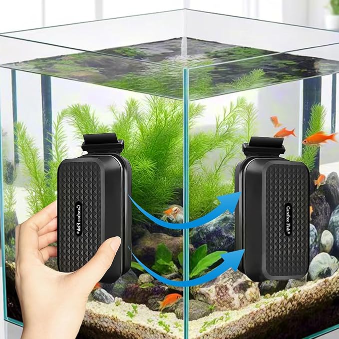 Carefree Fish Aquarium Super Strong Magnetic Cleaner for Glass Fish Tank Magnet Brush Algae Scrapers Floating