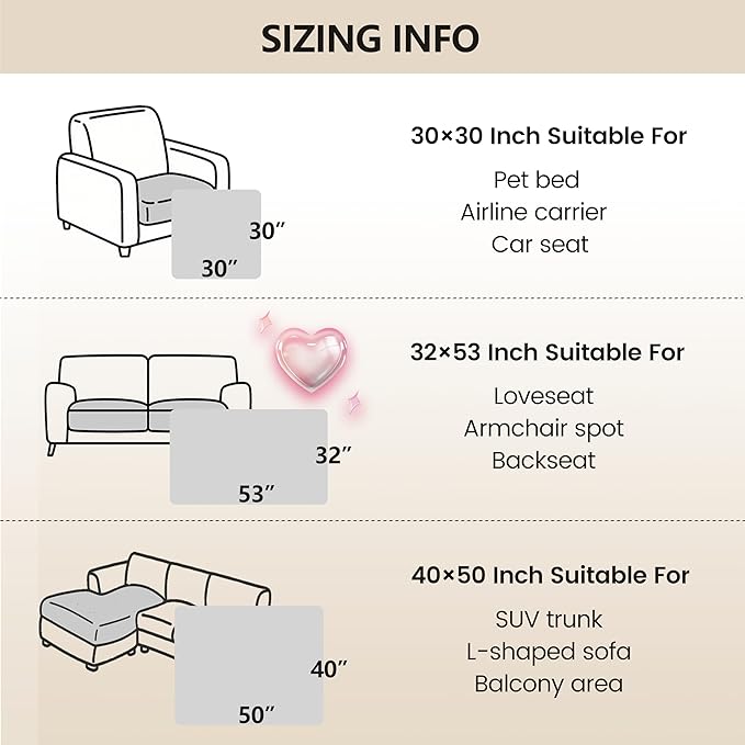 gogobunny 3X Stronger Waterproof Pet Blanket, Scratch Proof Furniture Protector for Dogs Cats, Reversible Cover 32x53 Inch, Dark Stone